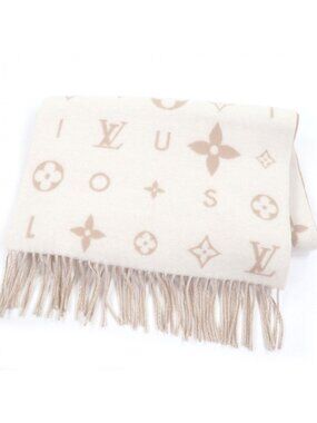 Louis Vuitton Scarf Reykjavik Cloud Cashmere 100% Beige